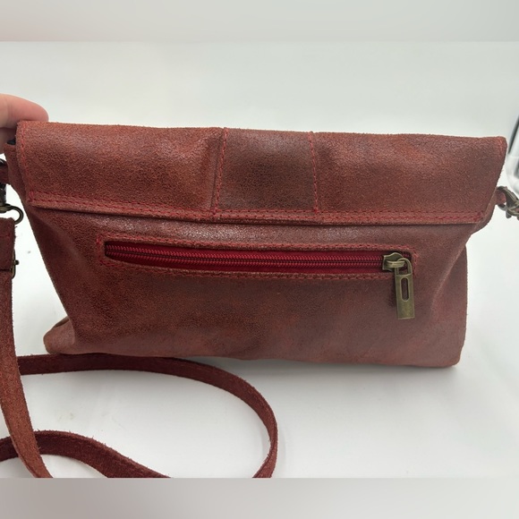 CRAZY LOU PARIS Leather Vintage Made in Italy Crossbody Bag - Picture 4 of 10